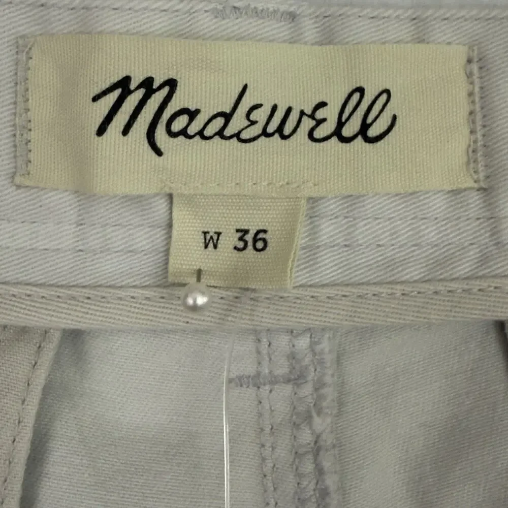 Madewell Shorts Mens 36 Beige Chino Classic Fit Cotton Blend Casual NWT